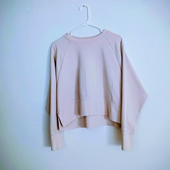 Nike DRI Fit Cream Pullover Sweatshirt - Picture 1 of 8
